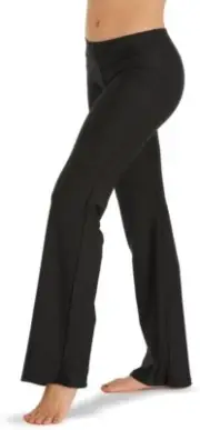 Natalie N8272 Black Knit Jazz Pants/Yoga Pants