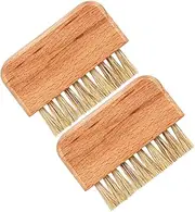 VICASKY Finger Nail Cleaning Brush 2pcs Soft Bristles Nail Brush Nail Art Tools Versatile for Home and Salon Use