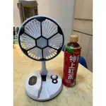 台灣現貨 7吋足球造型枱燈電風扇 折疊伸縮風扇 USB充電風扇