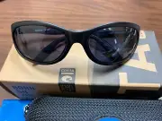 NEW IN BOX COSTA DEL MAR SUNGLASSES FATHOM 905803 MATTE BLACK / 580P GRAY LENSES