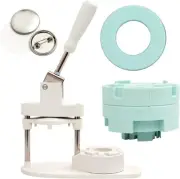 Ergonomic Button Press with Cutting Inserts for Personalized Crafts - 10.4 x 4.8