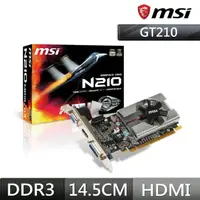 在飛比找momo購物網優惠-【MSI 微星】N210-MD1G/D3 1G DDR3 6