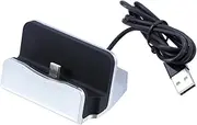 LIFKICH Desktop Charger Docking Station for Fast Charge Silver Cradle Stand Compatible with Oneplus XL More Type C Devices