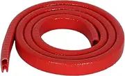 Draught excluder Tape Length 1M U Rubber Channel Edge Trim Rubber Edge Guard, Rubber Trim Molding, Sheet Metal Edge for DIY Projects Car Door/Red/10Mm * 7Mm(Red,17Mm*9Mm)