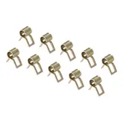 10 Pack 6mm Spring Band Fuel Hose Clips Silicone Pipe Reusable Pipe Clamp