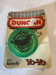 Vintage Factory Sealed Duncan Butterfly Green Yo-Yo 3058NP NOS