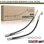 2x Brake Hydraulic Hose for Lexus RC300 18-19 2.0L 3.5L Front Left Driver Right (for: Lexus)