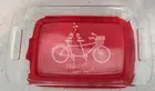 Personalized w your name Pyrex Baking Dish 9x13 with lid Casserole Bike