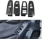 Fewshaw Carbon Fiber Style Interior Window Lift Switch Panel Cover Trims Accessoriess for 2018-2023 Subaru Crosstrek,2017-2023 Impreza,2022-2023 WRX