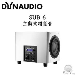 Dynaudio 丹拿 SUB 6 主動式超低音 雙單體設計 500瓦 頻率響應低至16Hz 鈦孚公司貨