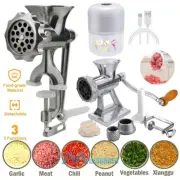 Heavy Duty Meat Grinder Mincer Stuffer Garlic Press Chopper Onion Fruits Blender