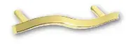 3-3/4" Fusilli Angular Pull Polished Brass