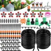 Drip Irrigation Kit, 100Ft/30M Mist Irrigation Kit Garden Watering Automatic Sys