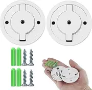 WADY 2 Pack Waterproof Wall Mount Bracket for Tapo C200/C210/TPC42EW/IPC43AN & More Smart Cameras - 55mm Universal Security Camera Mount Base with Screws & Plugs (Outdoor Installation)