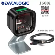 Datalogic Magellan 1500i USB/RS232 Handsfree 2D Barcode Scanner w Stand & Cable