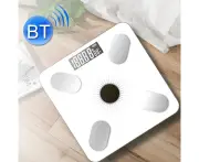 Smart Bluetooth Weight Scale Home Body Fat Measurement Health Scale Solar + Charge Model(White Silk Screen Film)