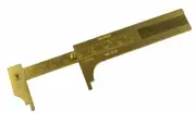 3" 80 MM Solid Brass Vernier Gauge Jewelry Stone Measuring Inches Millimeters