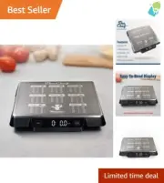 Heavy Duty Digital Kitchen Scale - 33lb Capacity, 1g Accuracy & Tare Function