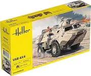 Heller VAB 4 x 4 Armored Amphibious Vehicle Military Land Vehicle Model Building Kit