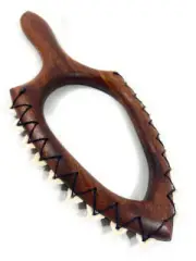 Koa Alii Chief War Club 15" - Lei O Mano Open Face | #koa4134f
