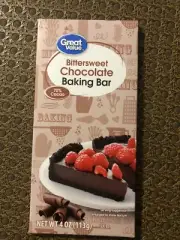 BitterSweet Choclate Baking Bars Total 4oz