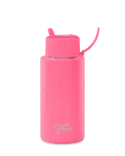 frank green Ceramic Reusable Bottle - 34oz 1,000ml - Bubblegum Blast