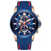 Fashion Men 3Atm Waterproof Chronograph Sport Quartz Watch