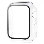 For Apple Watch Case Series 9 8 7 6 5 4 SE Tempered Screen Protector Cover