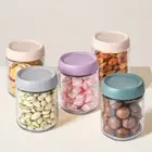 Wide Mouth Food Prep Jars 480ml 16oz Food Containers for Snack Spice Sugar