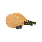 Hardwood Frescobol Beach Paddle Ball Set with Bag