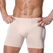[RIBIKA] Men's Padded Boxer Underwear Tummy Control Shapewear Enhance Butt Lifter Briefs