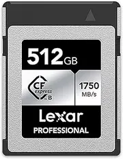 Lexar Professional 512GB CFexpress Type B Card Silver Series