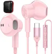 [APETOO] USB C Headphones,Magnetic Type C Earphones for iPhone 15 15 Plus Pro Max,HiFi Stereo USB-C Wired Earbuds Headphones with Mic Remote Control for iPad Pro Samsung S23 Ultra S22,Pixel 8 Pro 7a 6a