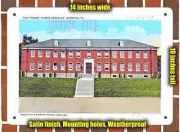 METAL SIGN - Virginia Postcard - Post Prison, 'Marine Barracks,' Quantico, Va.