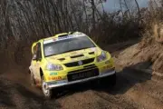 Per Gunnar Andersson (SWE) on stage 26 WRC Rally Car 2008 Motor Racing Photo