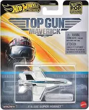 Mattel Hot Wheels Pop Culture - F/A-18E Super Hornet Aeroplane Toy Mini Car 3 Years Old Grey HVJ37