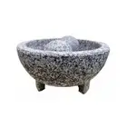 Beautiful Granite Heavy Duty Molcajete w/Pestle for Grinding & Mashing