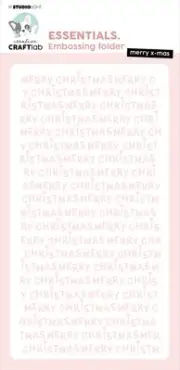 Studio Light Essentials Embossing Folder-Nr. 15, Merry X-mas LESEMB15