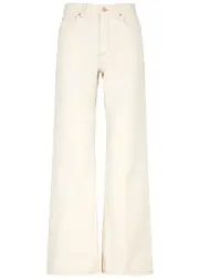 Free People Tinsley Wide-leg Jeans - Ecru - 24 (W24 / UK6 / XS) 24 (W24 / UK6 / XS)