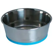 Rogz Slurp Stainless Steel Non-Skid Dog Bowl Blue XL