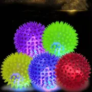 Dog Toys Luminous Sound Toy Bouncy Ball Pet Toy Flash Thorn Ball Molar Tooth Cle