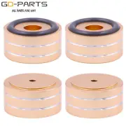 Machined Aluminum Isolation Feet Speaker AMP Turntable DAC Stand 40x20mm Gold*4
