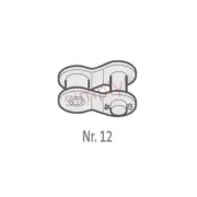 Renold BB 160-1-NO12 ANSI/AS Simplex Chain Sng Cranked Cottered Link 2 inch