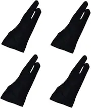 OHPHCALL Multi-Functional Two-Finger Gloves Paper Sketching Digital Tablet Painting Graphite Smudge Reduction