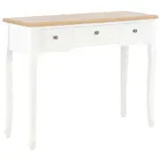 Dressing Console Table with 3 Drawers White Modern Furniture Home Decor St 80044