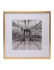 [Cooper & Co] 12x12 Matt to 8x8 Photo Frame in Gold
