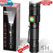 Super Bright LED Tactical Flashlight Rechargeable Work Light Lot 2000 High Lumen