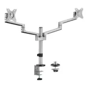 Brateck LDT72-C024 17"-32" Dual Arm Premium Articulating Monitor Mount. Arm
