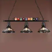 Pool Table Lighting Fixtures Ceiling Lamp for Game Room Beer Party 7' - 8 ' T...