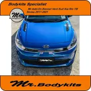 Pair of add-on plastic made bonnet vent for KIA Rio 2017-2021 YB, bodykits